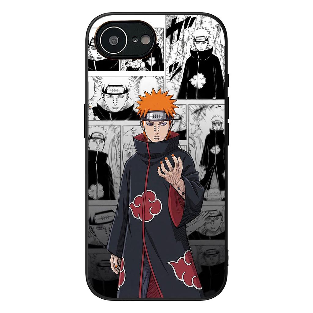 Cartoon Konan Narutos Pain Sasuke Handyhülle für Apple iPhone 16 17 Air 14 15 Pro Max Plus 16+ 16E 14+ ProMax Schutzhülle