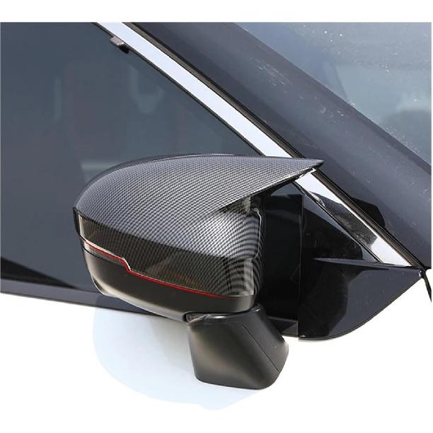 Car ABS Side Rearview Mirror Cover Trim Compatible For Mitsubishi Outlander 2023+ Auto Accessories(Carbon Fiber)
