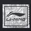 Li-Ning Fashionable Versatile Printed Round Neck Short Sleeve Casual Sports Suit Unisex suit Black AHSUA15-2+YAPV001-1