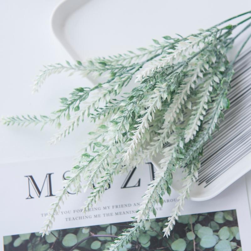 1Pc Artificial Plants Scrapbook Plastic Lavender Vases Home Decor Ornamental Flowerpot Party Wedding Decorative Flowers Diy Gift