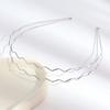 Semplici Cerchietti Metallici Dorati a Onda Eleganti Cerchietti a Onda Moda Donna Cerchio per Capelli Accessori per Acconciature