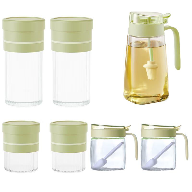 Jingcui Series 7-Piece Oil & Seasoning Storage Set