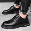 Men's Shoes Autumn Business Casual Leather Shoes Men's Retro Tooling Big Head Strong Lace-up British Fashion Leather Shoes