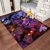 Cartoon Ghosts and Spirits Pattern Rug for Home Décor Suitable for Use As an Anti-slip Game Mat for Living Room and Bedroom Sofas