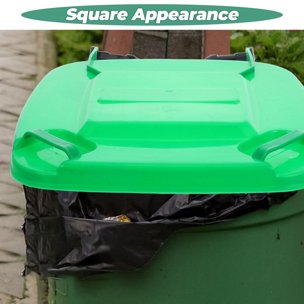 Plastic Trash Can Lid Thickened Cover for Large Outdoor Garbage Bucket Sealed Replacement Accessory for Public Waste Bins