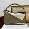 2023 new trendy mini geometric bag rhombus contrasting color bag women's premium textured handbag shoulder crossbody small square bag