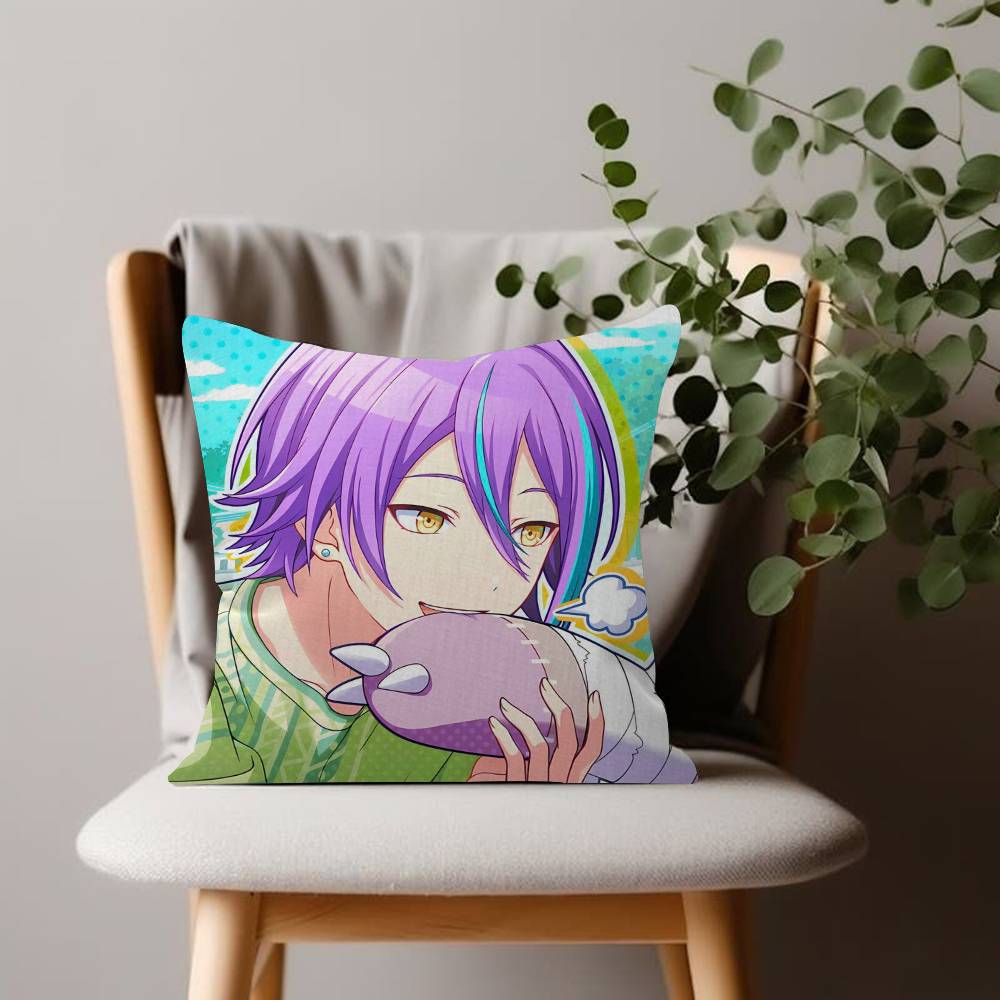 Anime Game Character Cartoon Cushion Cover Kamishiro Rui Inches Farmhouse Decor Home Throw Pillow Covers For PJSK Couch Decor