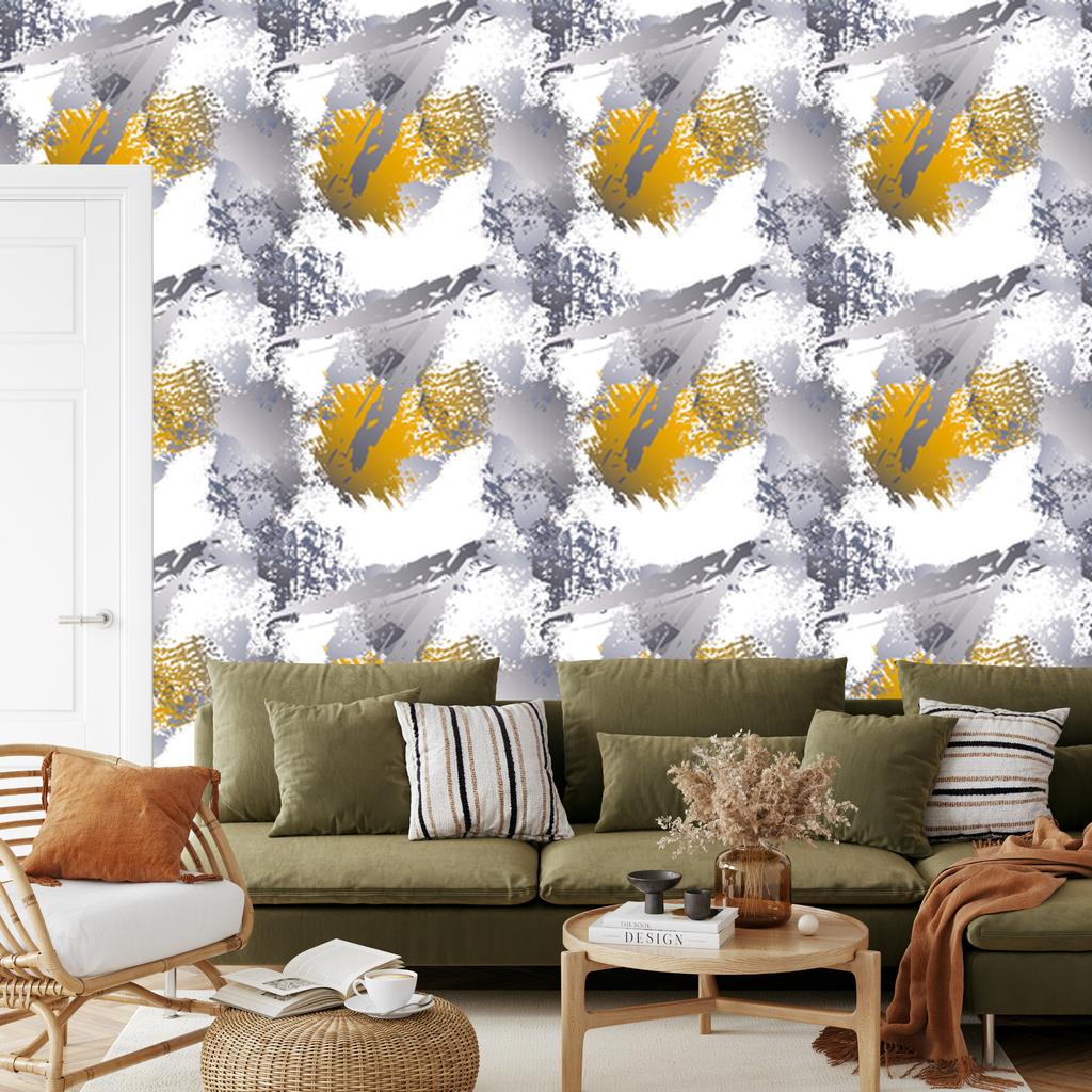 Graffiti wallpaper with elements for living room and bedroom 50x1000