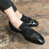 Pánské šaty z kůže, luxusní módní ležérní svatební pánské značkové italské oxfordské boty, plus velikost 38~48, tenisky