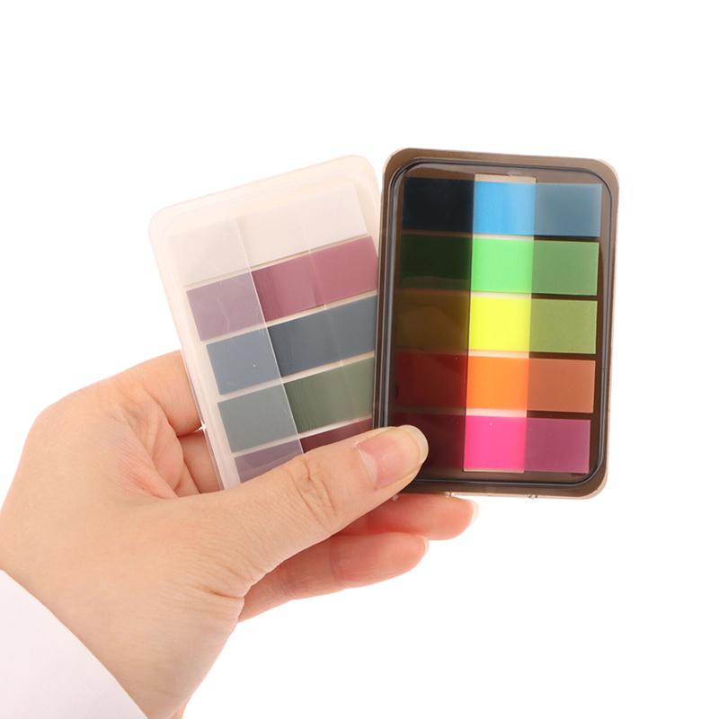 2 Box 200Pcs Stickers Extractable Sticky Tabs Page Markers Sticky Tabs Writable Page Sticky Notes Transparent Color