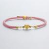 Bracciale Classico con Iniziale a Cuore A-Z, Semplice Braccialetto Regolabile con Corda Colorata per Regali di Gioielli da Donna