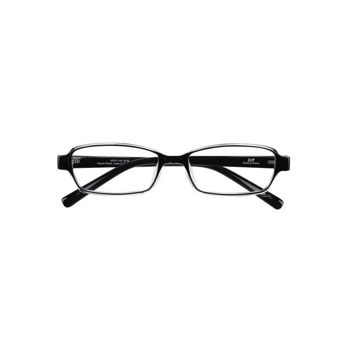 [Zoff] +1.50 Square Lightweight Reading Glasses (Black)
