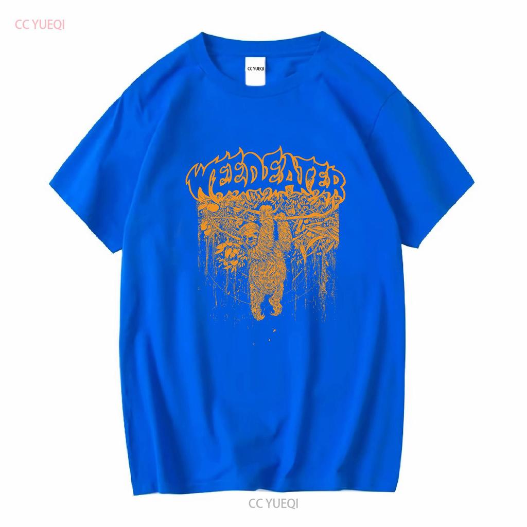 New Popular Weedeater Band Black T Shirt Cotton Full Size BK130 Vintage Washed Streetwear Versatile Unisex Homme Stretched
