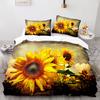 Yellow Sunflowers King Queen Duvet Cover Beautiful Floral Bedding Set For Kids Girls Women Girly Lovely Flowers Soft Quilt Cover
