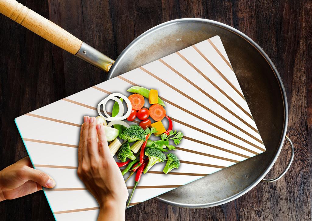 Glass Cutting Board 52X30 Pattern