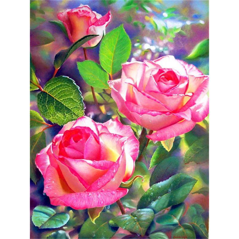 

5D DIY алмазная живопись ваза для цветов комплект для вышивки крестиком Алмазная вышивка роза горный хрусталь мозаика художественная картина украшение дома подарок Full Round 20x30CM