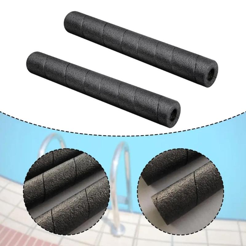 Copertura per Tubi Piscina in Schiuma con Spirali Antiscivolo Manicotto Isolante Termico Tagliato Per Attrezzature Piscina Protezione