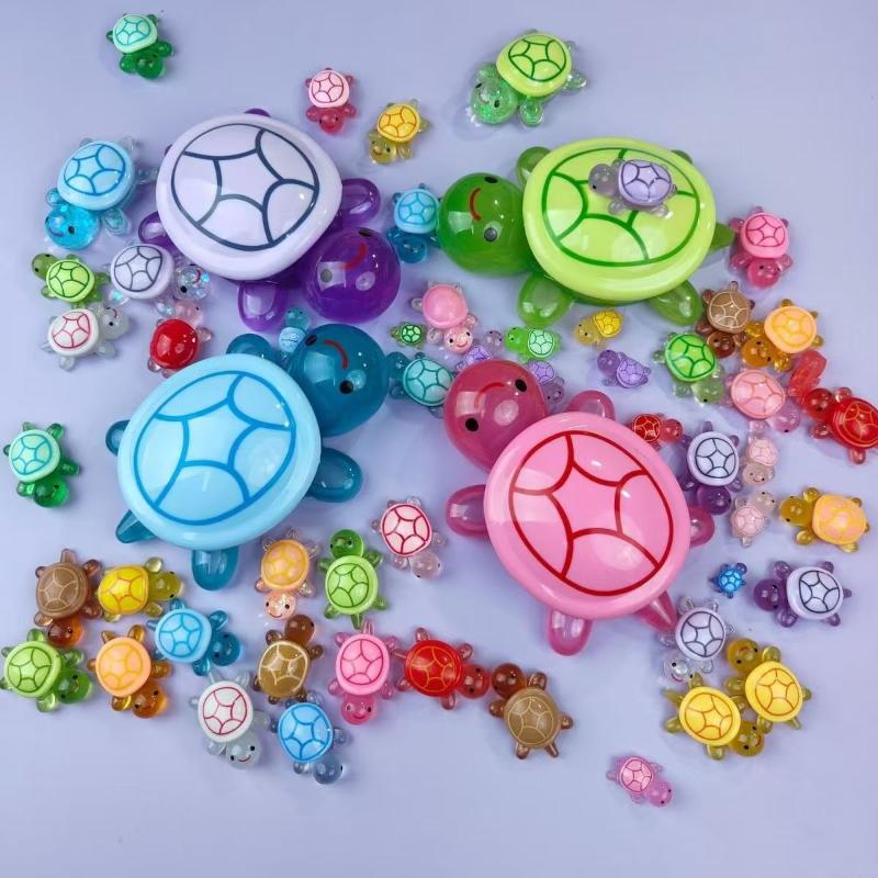 Glowing Turtle Toy 101 Pieces Glowing Turtle Toy Table Decoration Statue Diy Accessories Turtle Small Ornaments Trendy Toys