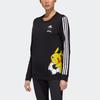 Adidas X Pokemon Logo Print Training Sweatshirt Women Sweatshirt Black GD5864