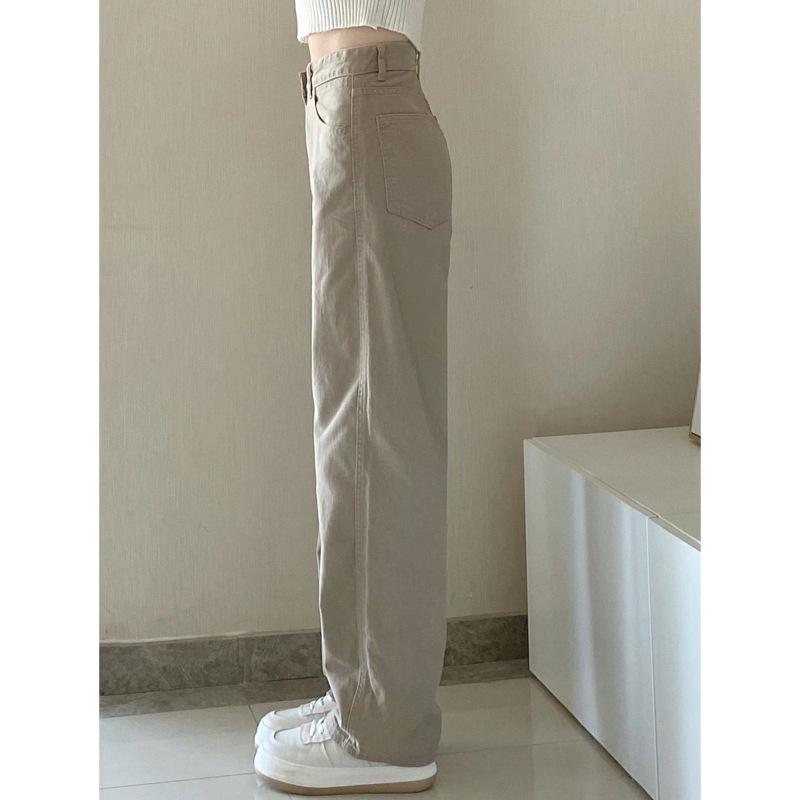Women's High-Waisted Wide-Leg Jeans - Slimming, Versatile, Plus Size, Spring/Autumn 2025 Collection