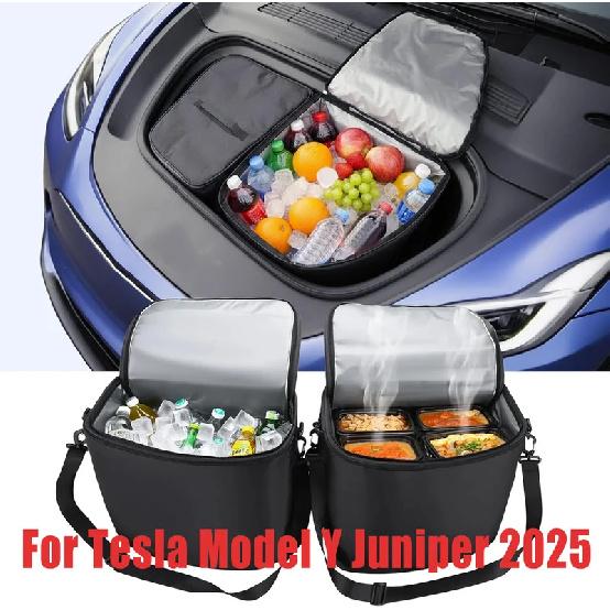 Für Tesla Model Y Juniper Kühler Isolierung Aufbewahrung Organizer Tasche Front Kofferraum Outdoor Picknick Isolierte Kühlertasche Zubehör
