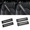 For Renault Duster Captur Clio Logan Accessories 2Pcs Car Seat Belt Cover Cotton Carbon Fiber Shoulders Pads Protection Case RR9