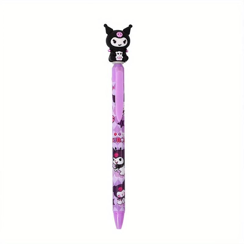 36pcs Kuromi Sanrio Sweet Family Press Pen High-Pretty Girls Neutral Pen ST Head Black Signature Pen Gift Pen Stationery Cinnamoroll 0.5mm black