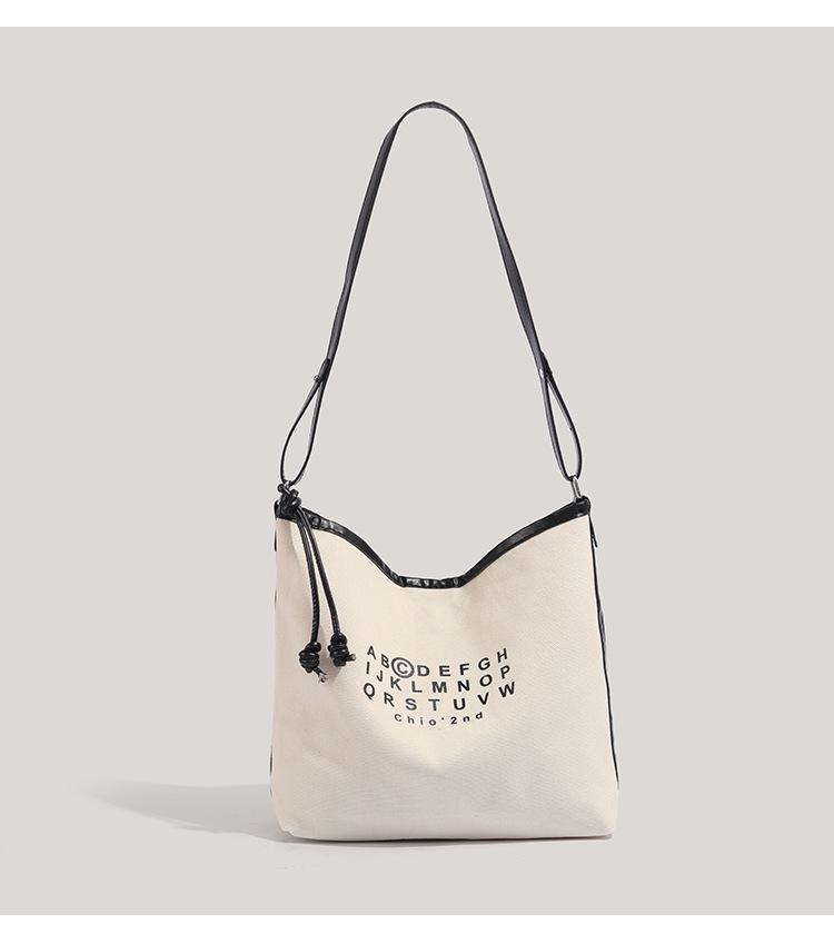 Four Seasons Large Capacity Canvas Tote Bag – 2025 Summer Casual Shoulder Bag