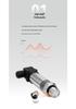 Allison Sanitary High-Temp Flush Diaphragm Pressure Sensor