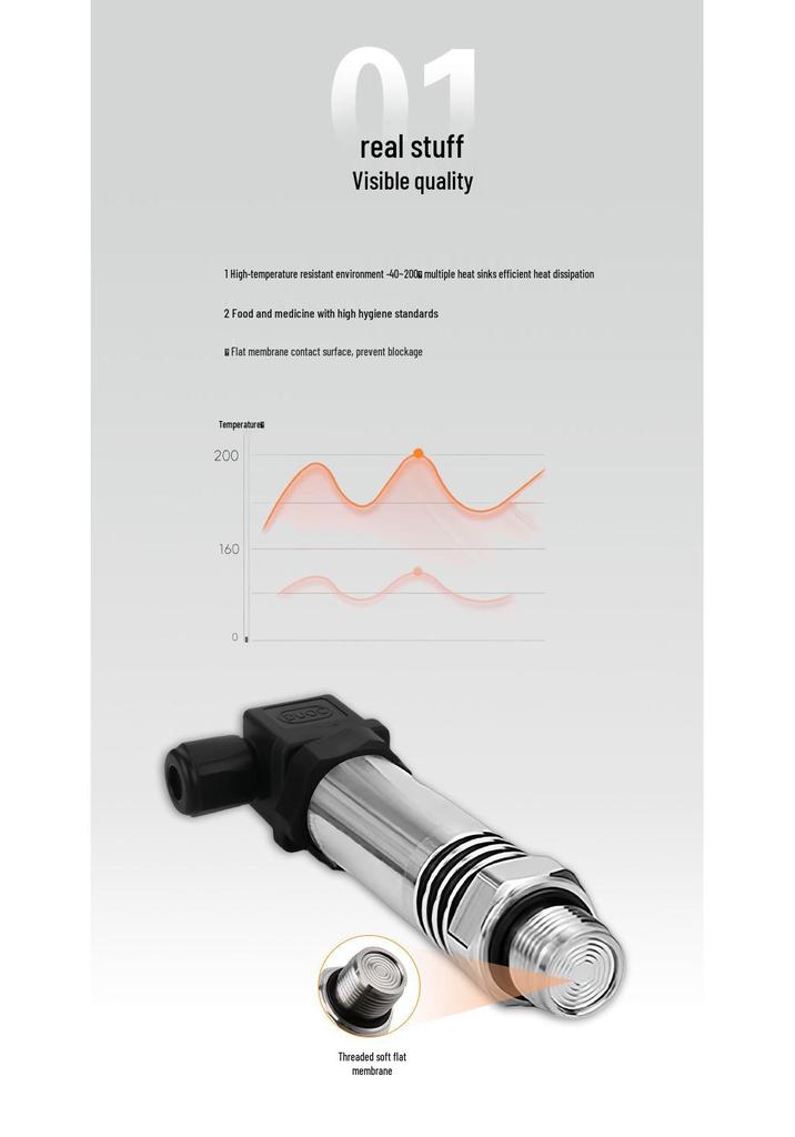 Allison Sanitary High-Temp Flush Diaphragm Pressure Sensor