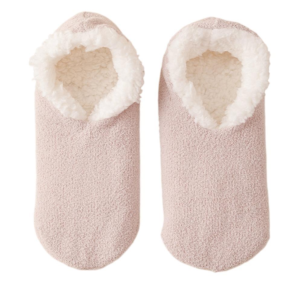 Non-slip Bottom Lamb's Wool Socks Thickened Sleeping Slipper Socks Lamb Fleece Socks Autumn Winter