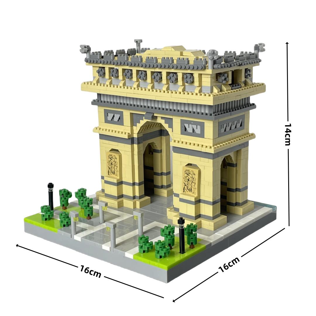

Non-Toxic Unleash Victorious Spirit With Arc Triomphe Micro Mini Build Blocks Toys For Adult Your Personal Symbol Of Triumph And Good Luck in bag