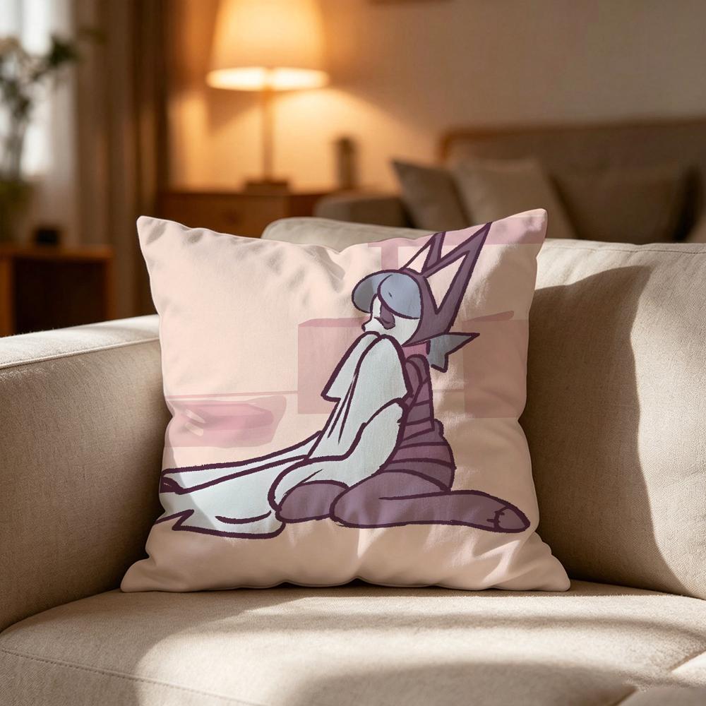 Psycho Ccuties Anime Pillow Case Cushion Cover Soft Washable Pillow Case MultiScene For Couch Bed Travel Office Use
