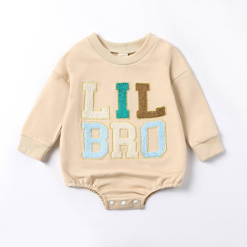 

Детские комбинезоны с длинными рукавами и буквенным принтом Детские комбинезоны 70