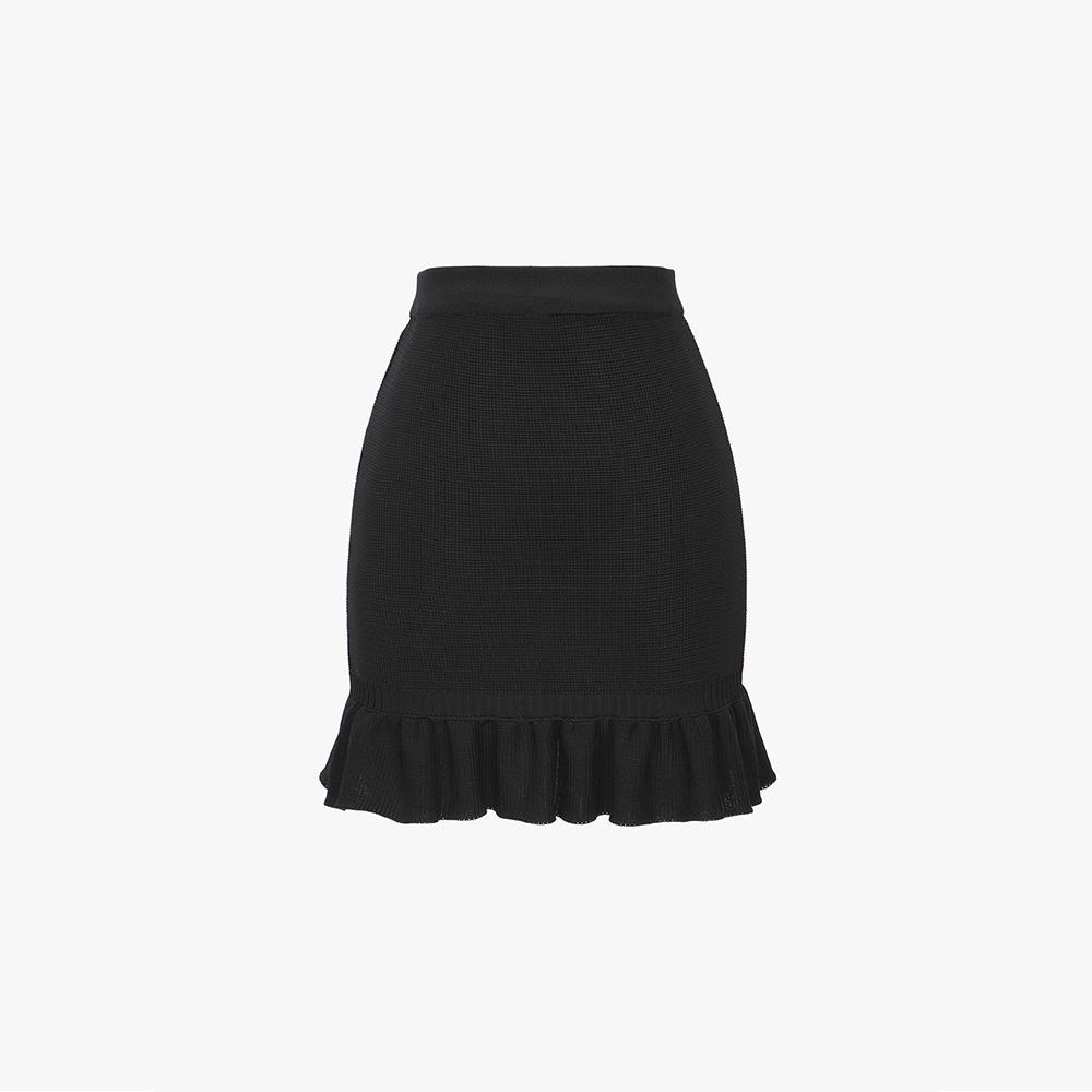 Ibiem Frill Detail Knit Skirt Emp2Csk030