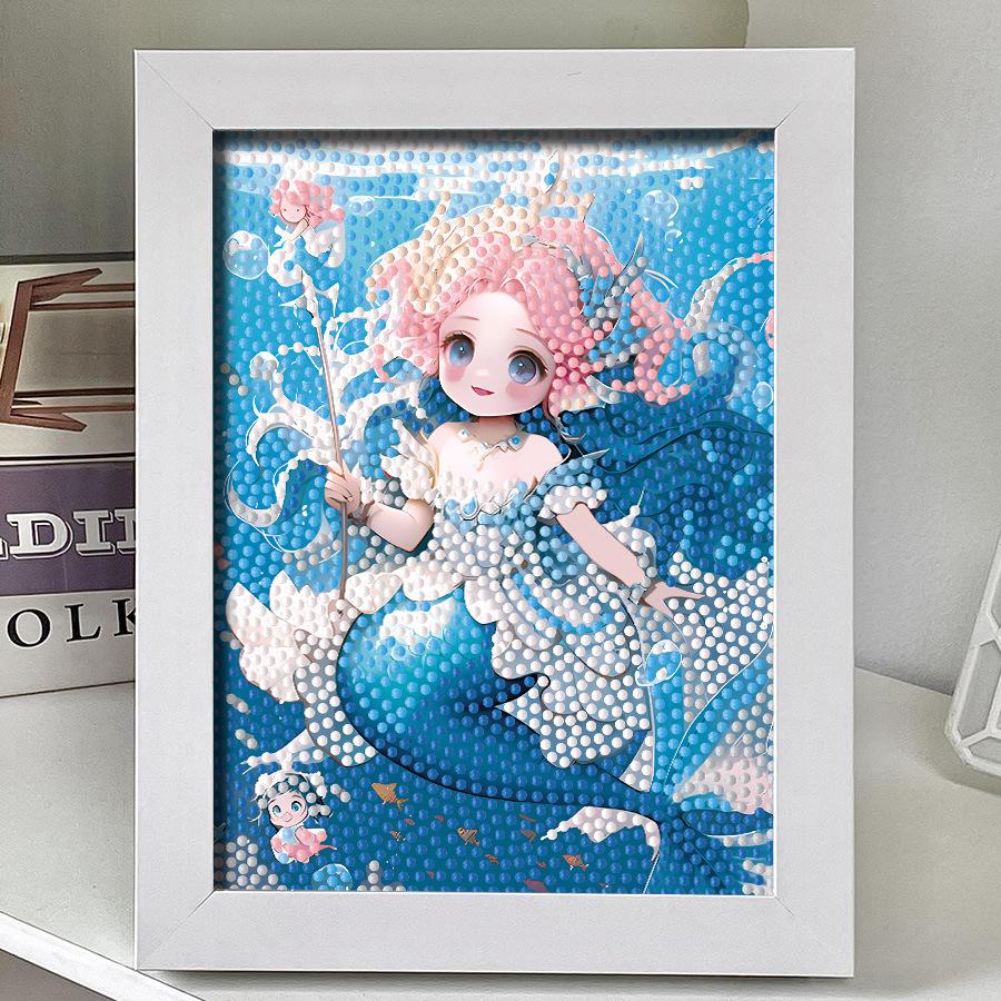 Diy Diamond Sticker Cartoon Princess Cute Girl Girl Wind Give Friends And Girlfriends Handmade Gifts