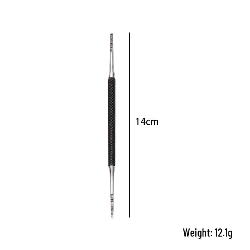 Stainless Steel Pedicure Knife Set: Dual-Headed Nail Pick with Razor, Foot File & Exfoliating Tool