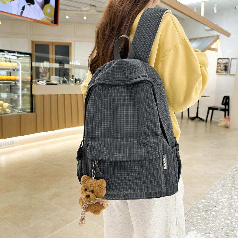 Plaid Women's Travel Backpack Student Class Backpack