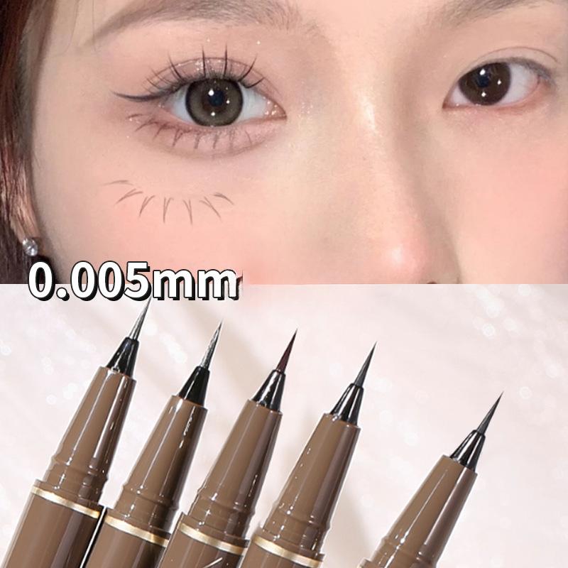 Wasserfester flüssiger Augenbrauenstift – Langanhaltende, schweißfeste und schnelltrocknende Formel für natürlich aussehende Augenbrauen, vielseitig einsetzbar als Eyeliner und Brauenstift