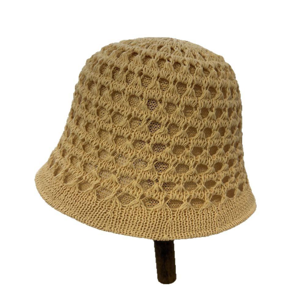 Spring and Summer Double-sided Hollow Bucket Hat Women's Breathable Hat Women's Thin Sunscreen Sunshade Bucket Hat Fashion Travel Basin Hat