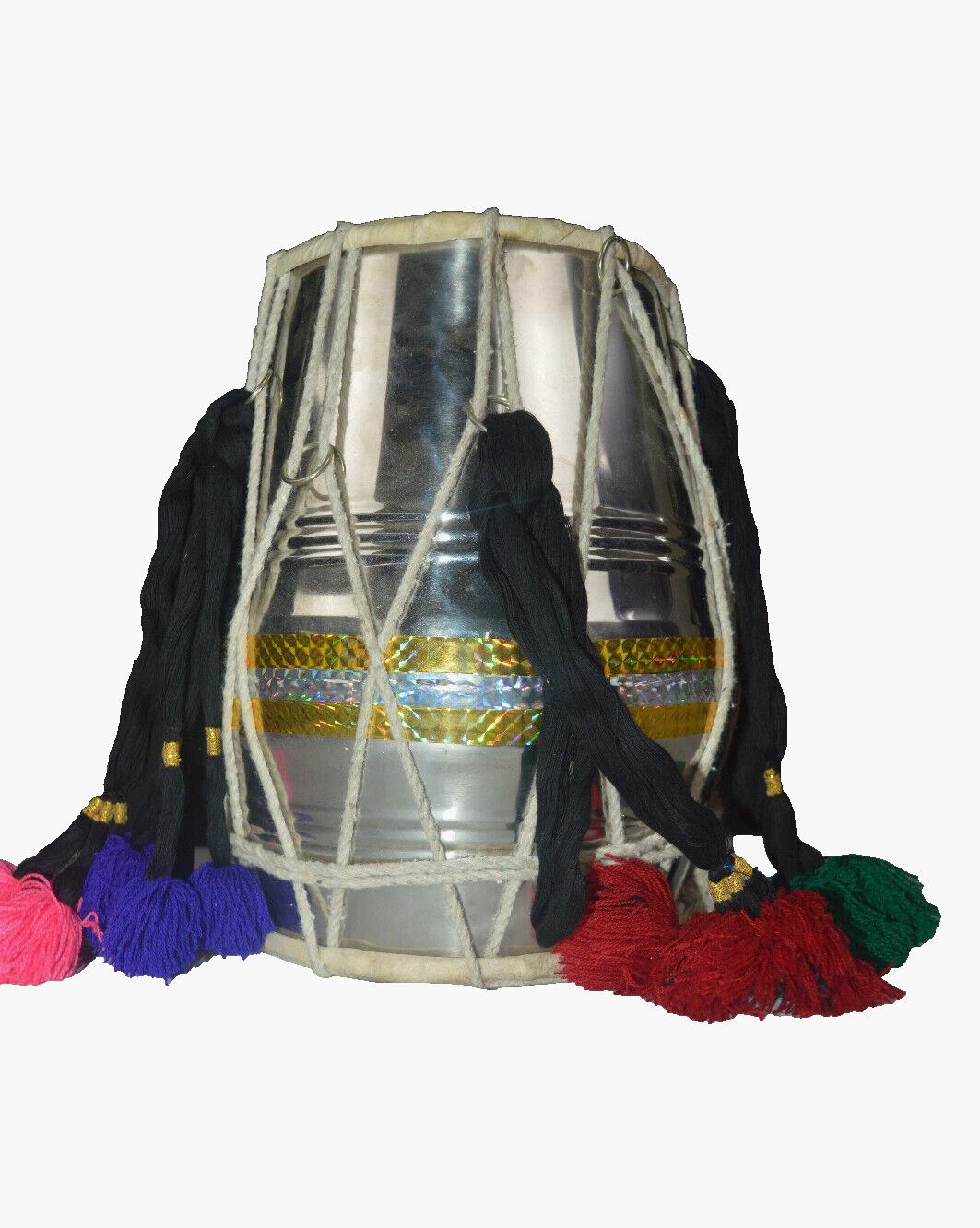 Steel Mini Dholak – Traditional Musical Instrument for Wedding & Kirtan