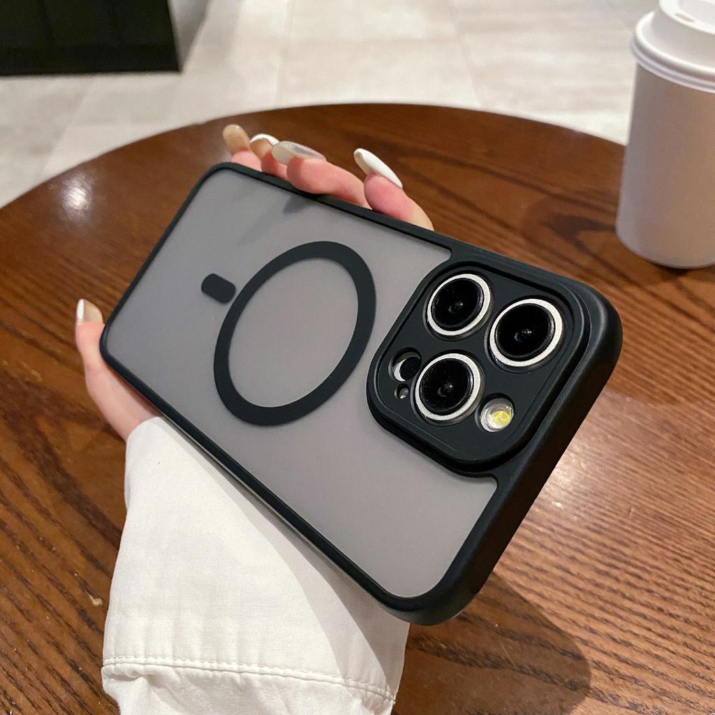 For iPhone 14 Pro Max Case Compatible with MagSafe TPU + PC Skin Touch Matte Phone Cover