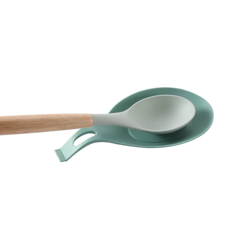 Multi-Color Silicone Utensil Rest Mat Set (10 Pack)