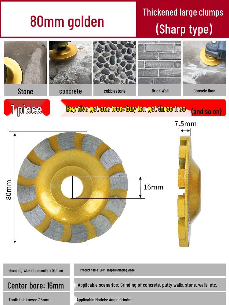 Diamond Concrete Grinding and Polishing Disc for Angle Grinders