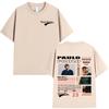 Rapper Paulo Londra Album Merch Tshirts Unisexs Women Clothing Fashion Hip Hop Oversized T Shirts Cotton Cozy Short Sleeve Tshirt