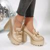 Fashion Women Pumps Chunky High Heels Shoes 2025 Spring Trend Elegant Platform Shoes Woman Anti-slip Comfortable Shoes Zapatos De Mujer