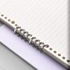 10Pcs Premium Plastic Loose Leaf Binder Snap Rings Smooth Polished Surface Four-Hole Segmented File Binder for Office School