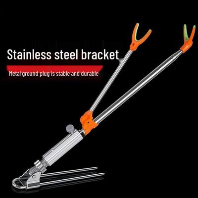 Paslanmaz Çelik Zemin Girişli Olta Kamışı Tutucu ve Destek