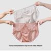 YOUKESHU Women's 10A Antibacterial Lace Cotton Briefs (3-Pack)