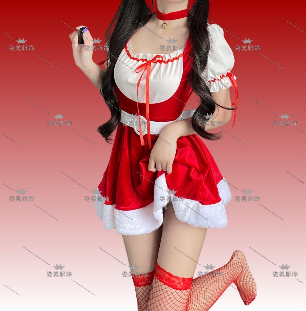 2024 New Christmas Clothing Christmas Uniform Set Cos Clothing Christmas Costume Full Set Santa Claus Halloween